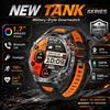 GUHUAVMI 2026 Nuovo Smartwatch di Grado Militare con Batteria da 1400mAh, Schermo HD AMOLED da 1,7", Cardiofrequenzimetro, Impermeabile, Chiamate Bluetooth, Quadrante Personalizzabile, Smartwatch per Uomo con