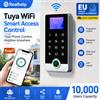 NONE Sistema di Controllo Accessi per Porte con Impronta Digitale WiFi Tuya, Sblocco Remoto tramite APP, Impermeabile IP68, Accesso con Password PIN e Carta RFID, Funzione Campanello, DC12-24V, Magazzino