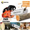 CONENTOOL Motosega a Benzina 25CC, Sega a Catena Portatile a 2 Tempi 11500RPM, Leggera per Taglio Legna da Ardere, Potatura Alberi, Giardinaggio e Lavori Forestali