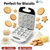 NONE Macchina Elettrica per Biscotti, 1400W, Strumento da Forno con Piastre Sagomate, per Biscotti e Dolci Fatti in Casa