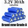 DIANKAISHOU Nuova cella LiFePO4 di grado A+ 3.2V 30Ah con guscio in alluminio, 64Wh, garantisce 4000 cicli di carica per alimentazione solare di camper, accumulo di energia per camper e barche.