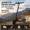 JOYOR Nuovo Modello 2026 con Sblocco NFC, Monopattino Elettrico JOYOR T10, Consegna Rapida in 3-7 Giorni, Doppio Motore, Batteria 60V 18Ah, Monopattino Pieghevole per Adulti, Alta Velocità, Lunga Autonomia,