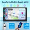 WERESOUND Lettore Multimediale per Auto Double Din MP5 con Carplay Wireless, Android Auto Wireless, Radio FM, Telecamera Posteriore, Mirror Link, Bluetooth, USB Type-C, Monitor Touch Screen da 7"