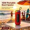 NONE WETECH WR81 Altoparlante Portatile Wireless Bluetooth 5.3 da 10W, Altoparlante da Esterno in Tessuto, Luce RGB Lampeggiante, Stereo TWS, Ricarica USB-C, Supporto per Scheda TF e AUX, 4 Colori