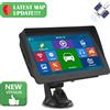 podofo Navigatore GPS Portatile per Auto Podofo, Schermo Touch da 7 Pollici, Navigatore GPS per Camion con Parasole, 256MB, 8GB di Memoria Integrata, Mappe Europa, Supporto Radio FM e MP3