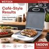 NONE WETECH W6107 Griglia Elettrica a Contatto da 1400W, Piastra Antiaderente Verticale, Pressa per Panini, Macchina per Grigliare Bistecche e Hamburger, 220-240V