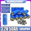 DIANKAISHOU Batteria LiFePO4 3.2V 50Ah 60145, oltre 4000 cicli, ricarica rapida, corrente massima di ricarica 150A per sistema off-grid con batteria da 12V 24V 48V.