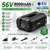 Batteria 56V 8000mAh a Lunga Durata, Batteria di Ricambio agli Ioni di Litio Compatibile con i Modelli BA1400 BA2800 BA4200 della Serie di Utensili Cordless come Tagliaerba, Motosega, Soffiatore,