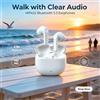 NONE WETECH WP422 Auricolari True Wireless Bluetooth 5.3 Semi In-Ear, 2.5 Ore di Riproduzione Singola, Microfono HD, Ricarica Type-C, Cuffie Sportive Portatili