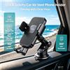 NONE Supporto per telefono QDER Gravity Auto Lock per bocchetta d'aria dell'auto, supporto per smartphone universale con rotazione a 360° per iPhone, Samsung, Xiaomi e telefoni Android.