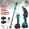 GECOFEER Motosega e Forbici da Potatura 3 in 1 Senza Spazzole da 3500W con Asta Telescopica da 2M per Batteria Makita 18V