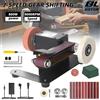 Betuyoo Mini Levigatrice a Nastro da 800W a Velocità Variabile, 7 Livelli, Smerigliatrice a Nastro da Banco, Macchina Elettrica per Lucidatura Legno, Metallo, Coltelli, Utensile per Levigatura Fai-da-Te