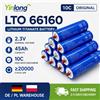 Batteria al litio titanato Yinlong 2.3V 45Ah LTO, cella 66160 per progetti fai-da-te di accumulo di energia solare 12V 24V 48V, camper RV, auto elettriche, audio per auto, UPS, alimentazione di