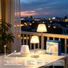 NONE Lampada da scrivania LED telescopica portatile con ricarica rapida USB‑C, altezza regolabile da 11 a 28 cm, 2 opzioni di paralume, luce calda SMD impermeabile per comodino, dormitorio, camera da