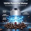 NONE Macinino Elettrico Multifunzione da 150W per Caffè, Spezie, Noci ed Erbe, Lama in Acciaio Inox, Utensile da Cucina