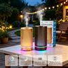NONE Diffusore di aromi a ultrasuoni da 200 ml con effetto legno, USB DC 5V, umidificatore per oli essenziali, luce notturna RGB a 7 colori, macchina per profumare a basso rumore (meno di 36 dB) per