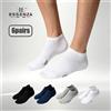 ESSENZA 6/12 paia di calzini unisex a taglio basso, assorbono il sudore, resistenti all'usura, ideali per camminare, correre e allenarsi, elasticità buona, disponibili in più tonalità di colore per uso