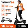 TODIMART Monopattino Elettrico All-Terrain TODIMART per Adulti, Autonomia 55-70 km, Potente e Ultra-Leggero, Batteria 48V 15Ah/20Ah, Doppia Sospensione, App e Bluetooth, Monopattino Elettrico per Adulti