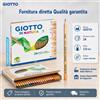 GIOTTO Di Natura - Set 24 Pastelli a Colori in Legno Naturale, Mina 3,8 mm