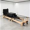 UOSU Lussuoso Letto Reformer in Legno per Pilates con Molle Regolabili, Macchina per Fitness Domestico per Allenamento di Pilates, Yoga e Stretching