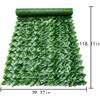 NONE Recinzione Vegetale Artificiale, Schermo Verde per la Privacy, Pannello Decorativo in Plastica con Foglie, Copertura per Privacy da Esterno per Balcone, Decorazione per Ringhiere e Soffitti da