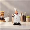 Statuetta di Chef Dipinto a Mano Statuetta da Chef Rustico per Bar, Caffetteria