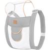 duozoanz Imbracatura Ergonomica Corporea, Supporto Dorsale e Ventrale Regolabile, Zaino Fisiologico con Tasca di Stivaggio, Spalla con Bretelle Incrociate 0-36
