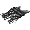 CashMuch Copertura antimosche per cavalli nera con nappe morbide per un efficace copricapo equestre in poliestere traspirante, vestibilità regolabile, tre misure disponibili per uso stabile e in tessuto ad