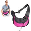 PETCUTE Trasportino per Cane Taglia Piccola Borse per Cani e Gatti Borsa a Tracolla per Cani Trasporto Sacchetto per Cani Rosa Rossa M