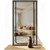 DBREAKS Schermo Porta per Gatto, Zanzariera per porta gatto a prova di graffio, Griglia di protezione gatto schermo con chiusura lampo, per soggiorno, cucina, terrazza, Nero 111x224 cm