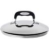 Lagostina Briosa Coperchio, Acciaio Inox 18/10 e Silicone, Nero, Diametro 26 cm