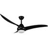 RL LIVE YOUR LIGHT Reality, Ventilatore, Alesund incl. 1 x LED,SMD,20,0 Watt,2700+4000+6000K,2300 Lm. Finitura: Plastica, nero opaco Ø:115,5cm, A:47,5cm Interruttori separati,Colore della luce regolabile,Ventilatore,