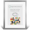 RahmenMax Morena Cornice portafoto 35 x 45 cm, colore alluminio spazzolato, decorazione 45 x 35 cm, con retro bianco e vetro acrilico antiriflesso