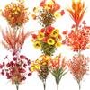 Verphysis 10 Fiori Finti Autunnali, Fiori Autunnali Finti da Esterno, Rami Autunno