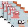 WDdZzyy Tovaglioli colorati in stile bohémien con gatti di stoffa riutilizzabili tovaglioli lavabili colorati tovaglia per matrimonio set di 4 tovaglioli 50,8 x 50,8 cm