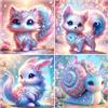 FLAJZ Diamond Painting - Set di 4 immagini per pittura con diamanti per bambini dai 6 7 8 9 10 11 12 anni, fai da te per mosaico, 15 x 15 cm