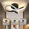 BOYIR Plafoniera LED Soffitto 22W 2200LM Lampada da Soffitto LED Moderna 3000K/4000K/6000K Plafoniera a Forma di Fiore per Cucina Camera da Letto Bagno Corridoio Soggiorno