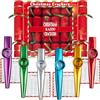 KreativeKraft Crackers Natalizi, Pacco 6 Musicale Xmas Crackers per Divertimento (Multi Kazoo)