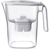 Philips - Micro X-Clean Caraffa filtro acqua a flusso rapido,3 litri,Timer elettronico, colore: Bianco