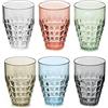 Guzzini - Tiffany, Set di 6 Bicchieri Alti in Materiale Plastico - Multicolore, 27 x 9,5 x h16 cm | 510 cc - 22570352