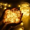 Homethrive 60 mini luci a LED, piccoli palloncini luminosi, colore giallo caldo, mini per lanterna di carta, per compleanno, matrimonio, Halloween, Natale, feste, carnevale, Neuja