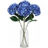 Astralong 4 Pezzi Ortensie Finte Realistiche, 18 cm Fiori Artificiali Grandi con 70 cm Stelo Singolo Regolabile, Bouquet Fiori Finti per Decorazioni, Giardino, Matrimoni, Nozze, Ufficio, Casa, Feste
