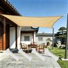 KADING Tenda Ombreggiante Esterno Impermeabile 8 x 4.8 M Vele Ombreggianti Rettangolari Tende da Sole per Balconi Tenda a Vela Protezione Raggi UV per Giardino Esterno terrazza - Giallo sabbia