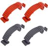 lasuroa 4pz Fibbia a Scatto per Coperchio Cilindro Superiorei, Fibbia di Copertura in PC Rossa di Ricambio per Husqvarna 435 440E 445 450 450E 570 575 576 Motosega da Giardino (Grigio+Arancione)