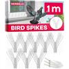 Gerobug Dissuasore per piccioni, 1 m, base in plastica