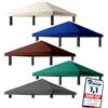 freigarten.de - Tetto di ricambio per gazebo 3 x 3 m, impermeabile, materiale: PVC Panama Soft 370 g/m² extra forte, modello 2 (antracite)