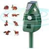 outsweat Repellente per Gatti Esterno, Repellente Piccioni Ultrasuoni Solare, Dissuasore per Uccelli, Ricarica USB & Energia Solare, Repellente Gatti Cani da Giardino per Piccione, Coniglio, Uccelli, Volpe