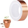 Nepfaivy Nastro Rame Anti Lumache - Nastro di Rame per Lumache 30mm x 25m, Nastro Adesivo in Rame con Schermatura EMI/RFI, per la Protezione delle Piante in Giardino e la Riparazione di Chitarre e PC