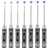 Chixenn Set di 7 Cacciaviti Esagonali, Kit Utensili RC, Cacciaviti Esagonali Interni 0,9mm 1,27mm 1,3mm 1,5mm 2mm 2,5mm 3mm, per Auto RC, Barche, Droni, Elicotteri, Robot e Modellismo (7, Nero)