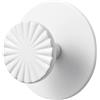 JIASENBAO 4 Pezzi Ganci Adesivi da Parete per Cappotti e Accappatoi, Bianco - per Bagno e Cucina, Decorativi, Resistenti, in Lega di Zinco